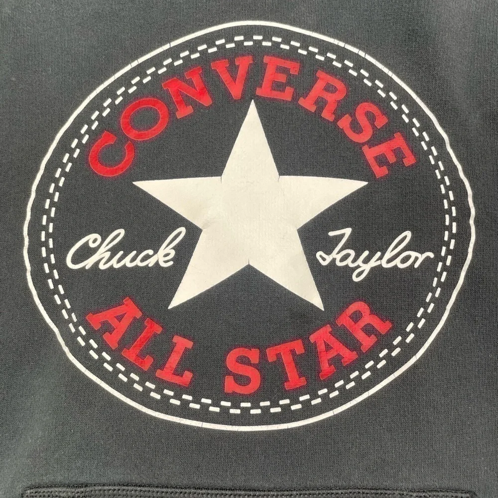 Converse Sweatshirt Boys Medium Chuck Taylor Casual Hoodie Grunge Basic Simple